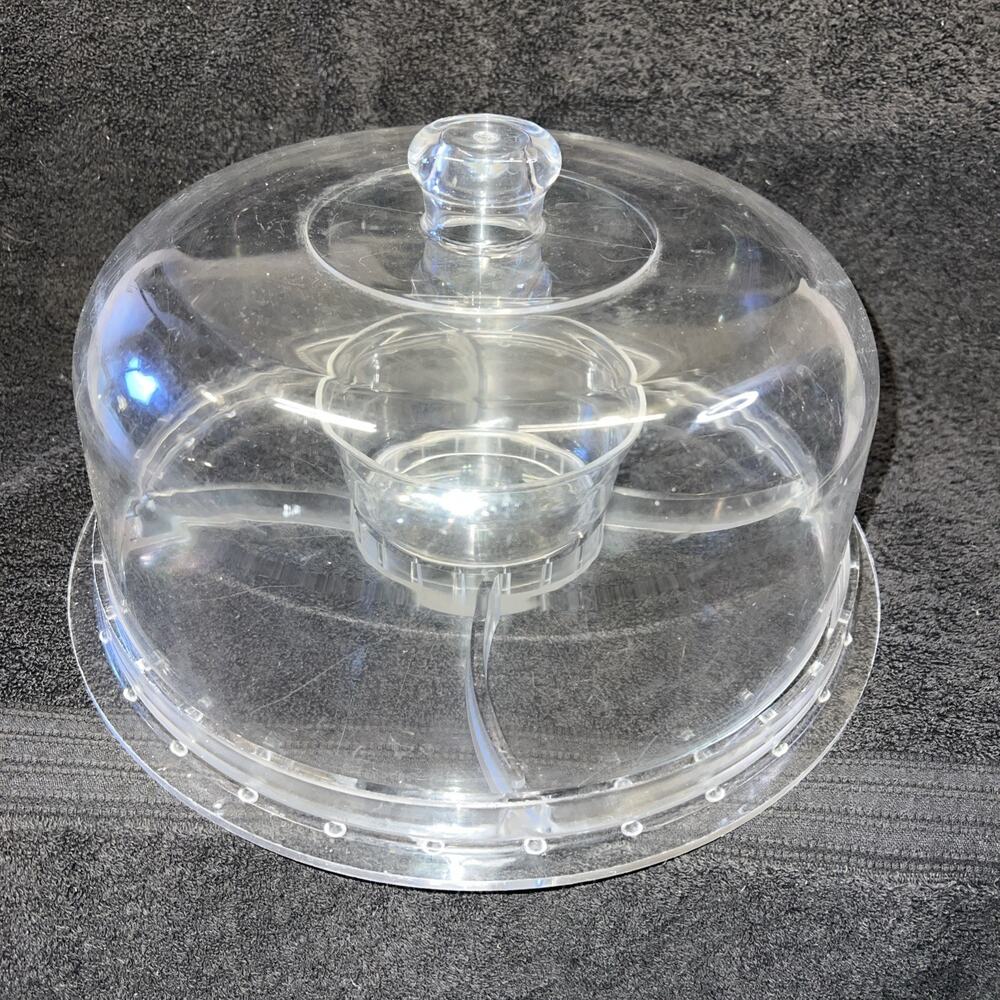 Masterstop Clear Acrylic Multifunctional Cake And Serving Stand 6 Uses Cake Dome